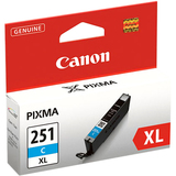 Canon CLI-251XL Cyan Ink-Tank Compatible to MG6320 , IP7220 & MG5420, MX922, MG5520, MG6420, MG7120, iX6820, iP8720, MG7520, MG6620, MG5620 (CLI-251 C XL)