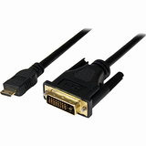 StarTech.com 2m (6.6 ft) Mini HDMI to DVI Cable, DVI-D to HDMI Cable (1920x1200p), HDMI Mini Male to DVI-D Male Display Cable Adapter