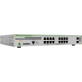 Allied Telesis L3 switch with 16 x 10/100/1000T PoE ports and 2 x 100/1000X SFP ports