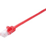 V7 Red Cat6 Unshielded (UTP) Cable RJ45 Male to RJ45 Male 0.5m 1.6ft