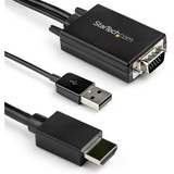 StarTech.com 2m VGA to HDMI Converter Cable with USB Audio Support