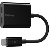 Belkin USB-C Splitter (Audio + Charge Adapter) USB-C Headphone Adapter, USB-C PD Fast Charging
