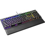 EVGA Z15 RGB Backlit LED Wired Gaming Keyboard w/ Hot swappable Mechanical Kailh Speed Bronze Switches