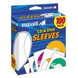 Maxell CD-402 CD/DVD Sleeves (100-Pack)