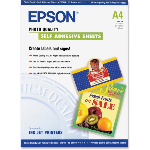 Epson A4 Self-Adhesive Photo Paper