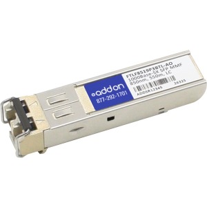 AddOn Finisar FTLF8519P3BTL Compatible TAA Compliant 1000Base-SX SFP Transceiver (MMF, 850nm, 550m, LC)