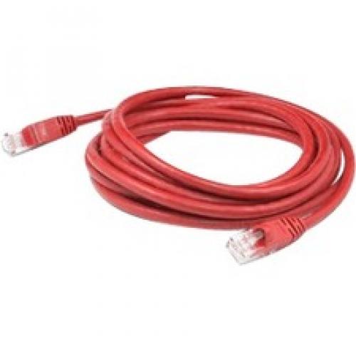 AddOn 1ft RJ-45 (Male) to RJ-45 (Male) Shielded Straight Red Cat6A STP PVC Copper Patch Cable