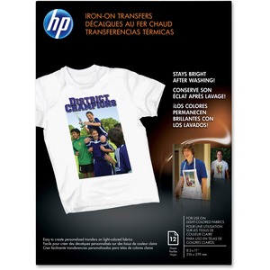HP Iron On Transfer Paper | 8.5x11 | 12 Sheets