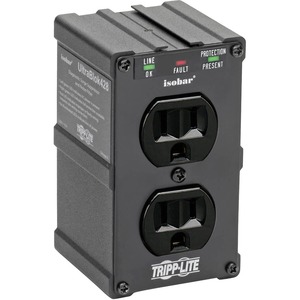 Tripp Lite by Eaton Isobar Surge Protector Wall Mount Direct Plug In 2 Out 1410 Jle