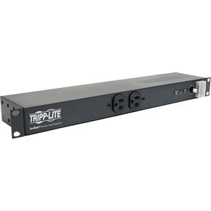 Tripp Lite by Eaton Isobar 12-Outlet Network Server Surge Protector, 15 ft. (4.57 m) Cord with 5-20P Plug, 3840 Joules, Diagnostic LEDs, 1U Rackmount