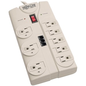 Tripp Lite by Eaton Protect It! 8-Outlet Computer Surge Protector, 8 ft. (2.43 m) Cord, 2160 Joules, Tel/Modem/Fax Protection