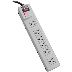 Tripp Lite by Eaton Protect It! Surge Protector with 6 Right-Angle Outlets, 6 ft. (1.83 m) Cord, 1340 Joules, Diagnostic LEDs, Metal Case