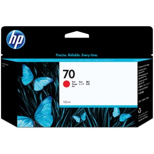 HP 70 Red 130-ml Genuine Ink Cartridge (C9456A) for DesignJet Z3100 Large Format Printers