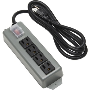 Tripp Lite by Eaton Industrial Power Strip, 4-Outlet, 6 ft. (1.8 m) Cord, Locking Switch Cover