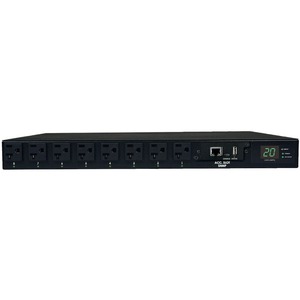 Tripp Lite by Eaton PDU 1.9kW Single-Phase Switched Automatic Transfer Switch PDU 2 120V L5-20P / 5-20P Inputs 16 5-15/20R Outputs 1U TAA