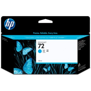 HP 72 130-ml Cyan DesignJet Ink Cartridge C9371A