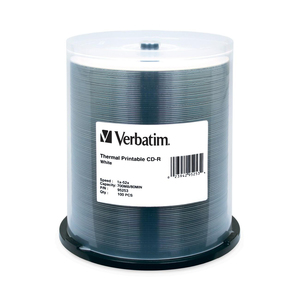 Verbatim CD-R 700MB 52X White Thermal Printable Recordable Media Disc