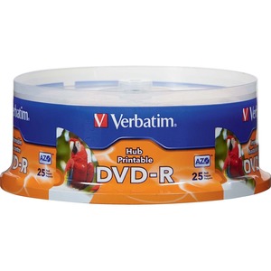 DVD-R 4.7GB 16X White Inkjet Printable, Hub Printable