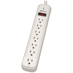 Eaton Tripp Lite Series Protect It! 7-Outlet Surge Protector, 25 ft. Cord, 1080 Joules, Diagnostic LED, Light Gray Housing