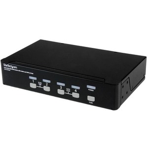 StarTech.com 4 Port DVI + USB KVM Switch with Audio