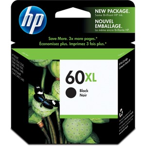 Original HP 60XL Black High-yield Ink Cartridge | Works with DeskJet D1660, D2500, D2600, D5560, F2400, F4200, F4400, F4580; ENVY 100, 110, 120; PhotoSmart C4600, C4700, D110a Series | CC641WN