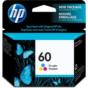 HP 60 Tri-color Ink Cartridge | Works with DeskJet D1660, D2500, D2600, D5560, F2400, F4200, F4400, F4580; ENVY 100, 110, 120; PhotoSmart C4600, C4700, D110a Series | CC643WN