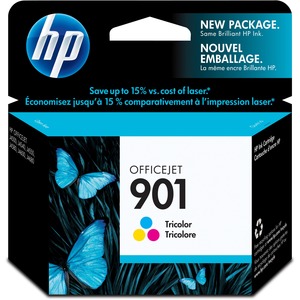 Original HP 901 Tri-color Ink Cartridge | Works with HP OfficeJet J4500, J4680, 4500 Series | CC656AN