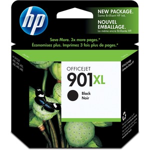 Original HP 901XL Black High-yield Ink Cartridge | Works with HP OfficeJet J4500, J4680, 4500 Series | CC654AN