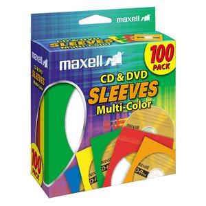 Maxell Multi-Color CD & DVD Sleeve