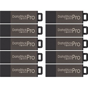 Centon DSP16GB10PK 16GB Multipack DataStick Pro USB 2.0 Flash Drives (Grey), 10-Pack