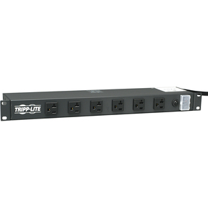 Tripp Lite by Eaton 1U Rack-Mount Power Strip, 120V, 20A, 5-20P, 12 Outlets (6 Front-Facing, 6-Rear-Facing) 15 ft. (4.57 m) Cord