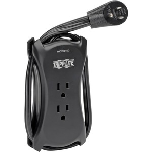 Tripp Lite Protect It! 3-Outlet Travel-Size Surge Protector 18-in. (45.72 cm) Cord 1050 Joules 2-USB Charging Ports