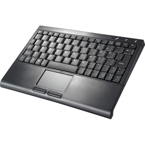 Solidtek Wireless Slim Keyboard 2.4G 77 Keys with Touchpad Mouse KB-3461B