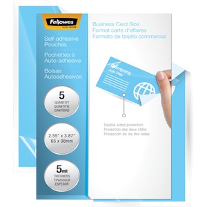 POUCH ID TAG PUNCHED SELF ADHESIVE 5MIL
