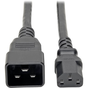 Tripp Lite 2ft Power Cord Y Splitter Cable C20 to 2xC13 Heavy Duty 15A 14AWG 2'