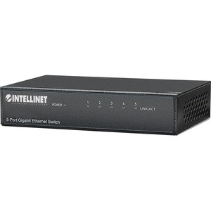 Intellinet Network Solutions 5-Port Gigabit Office Switch, Desktop, Metal Housing