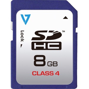 V7 VASDH8GCL4R-1N 8 GB Class 4 SDHC