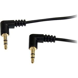 StarTech.com 3 ft Slim 3.5mm Right Angle Stereo Audio Cable