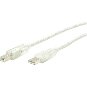 StarTech.com 3 ft Clear A to B USB 2.0 Cable