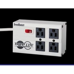 Tripp Lite by Eaton Isobar 4-Outlet Surge Protector, 6 ft. Cord with Right-Angle Plug, 3330 Joules, Metal Housing
