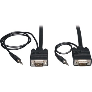 Tripp Lite VGA Coax Monitor Cable with audio, High Resolution cable with RGB coax