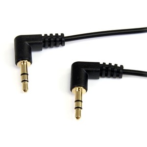 StarTech.com 6 ft Slim 3.5mm Right Angle Stereo Audio Cable