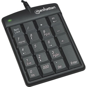 Manhattan USB Numeric Keypad with 18 Full-size keys