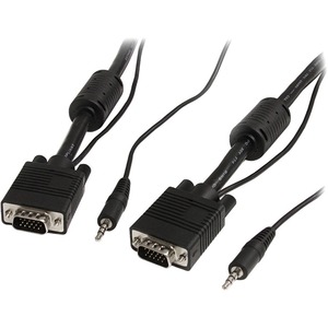 StarTech.com 25 ft Coax High Resolution Monitor VGA Cable with Audio HD15 M/M