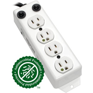 Tripp Lite by Eaton Safe-IT UL 1363A Medical-Grade Power Strip for Patient-Care Vicinity, 4x Hospital-Grade Outlets, 3 ft. Coiled Cord