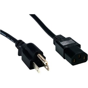 Comprehensive Standard PC Power Cord, NEMA 5-15P to IEC 60320-C13, 18/3 SVT, Black 25ft.