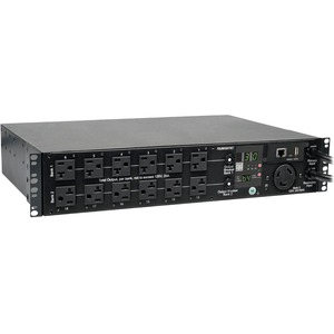Tripp Lite by Eaton 2.9kW Single-Phase Switched Automatic Transfer Switch PDU, 2 120V L5-30P Inputs, 24 5-15/20R & 1 L5-30R Outputs, 2U, TAA