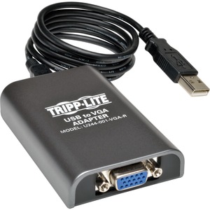 Eaton Tripp Lite Series USB 2.0 to VGA Dual-Monitor Adapter, 128 MB SDRAM, 1920 x 1080 (1080p) @ 60 Hz