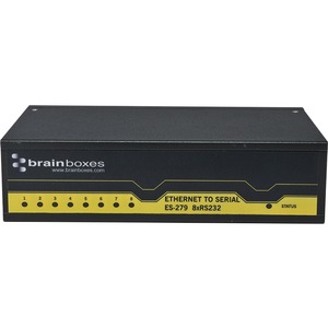 Brainboxes 8 Port RS232 Ethernet to Serial Adapter