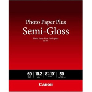 Canon Photo Paper Plus , 8 x 10 in, Semi-Gloss, 50 Sheets/Pack (SG-201)